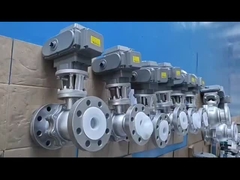 Válvula de bola de sellado duro Válvula de bola industrial eléctrica de dos piezas