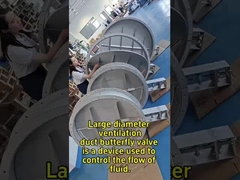 Válvula de mariposa para conductos de ventilación de gran calibre