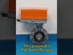 Esta válvula neumática de mariposa de PVC