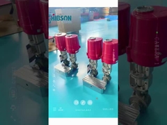 Válvula cerámica eléctrica de tres vías de alta temperatura