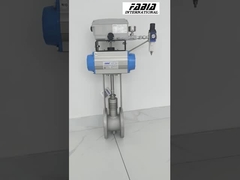 Válvula neumática de gases de combustión a alta temperatura