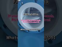 Válvula de mariposa neumática Válvula de mariposa con revestimiento de flúor Actuador FABIA