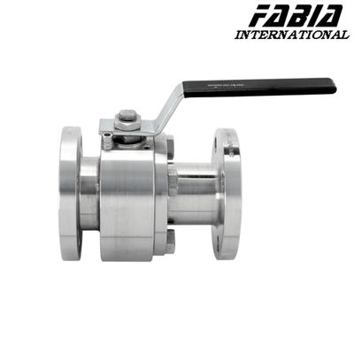 Válvula de bolas sanitarias de alta temperatura de acero inoxidable acabado de superficie lisa para la industria de alimentos y bebidas
