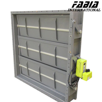 Válvula de fumo industrial eléctrica de acero inoxidable
