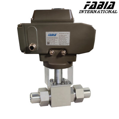Válvula eléctrica de bolas de alta presión de doble sentido Válvula de bolas de soldadura de trasero 1 2