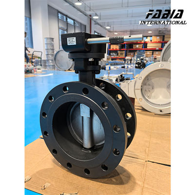 DN200 Worm Gear manual de acero inoxidable de alto rendimiento doble excéntrica válvula mariposa válvula de agua