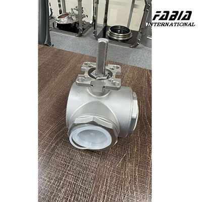 Valva de bola de acero inoxidable de tres vías de alta plataforma de alta temperatura Excelente rendimiento de sellado