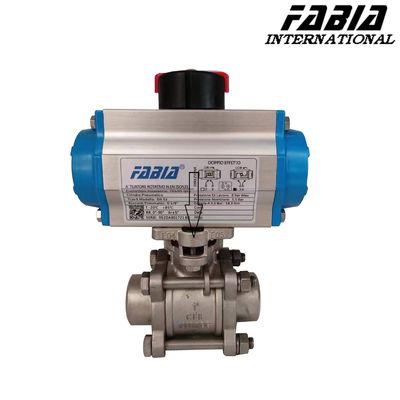 Válvulas FABIA Industry Válvula de bola de dos piezas Válvula de bola de acero inoxidable